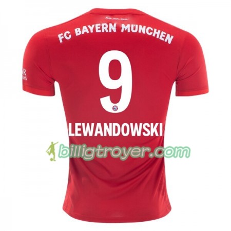 Billige Fotballdrakter FC Bayern München Robert Lewandowski 9 Hjemmedraktsett 2019/20 Kortermet